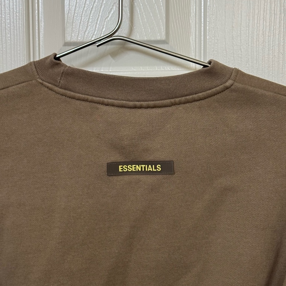 Fear of God Essentials Crewneck High End Tan Streetwear Youth Girls L - Picture 5 of 7